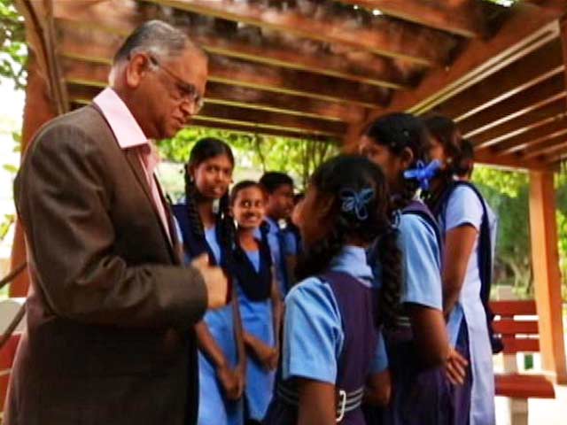 Video : Support My School Campaign: A Day With Narayana Murthy