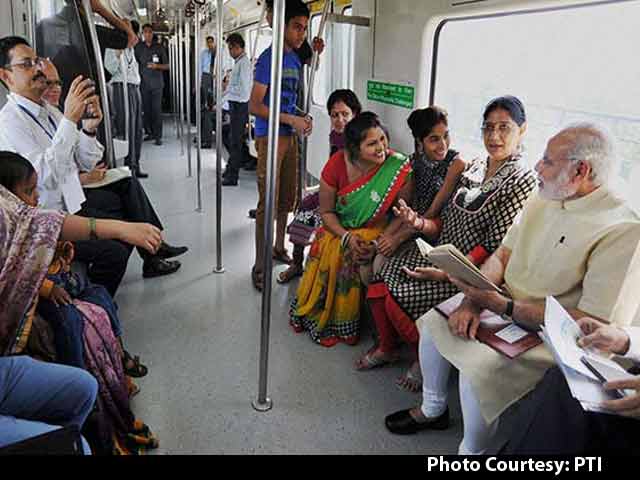 Video : Helicopter? Forget it. PM Modi Takes the Metro
