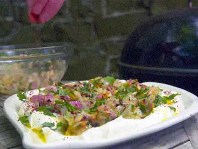 Video : Charred Shallots With Labneh