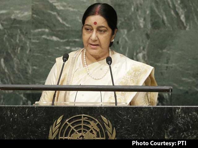 Video : Don't Need 4 Points, We Need One. Give up Terrorism: Sushma Swaraj on Sharif Speech at UN