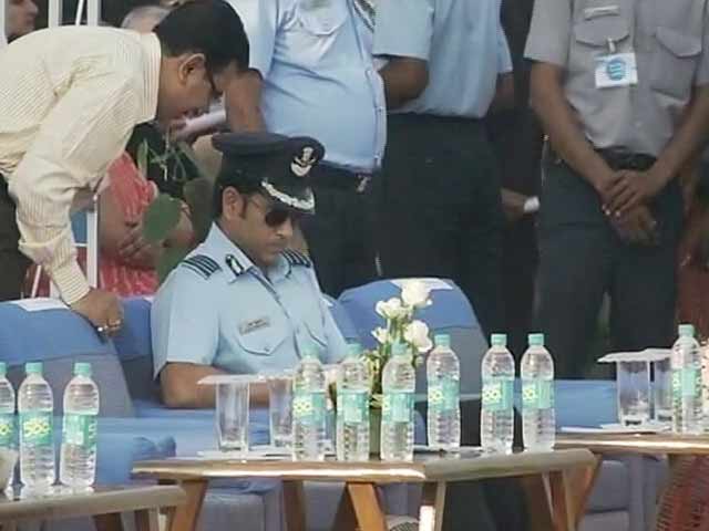 Look, Who Was at the Air Force Day Celebrations, Group Captain Sachin Tendulkar