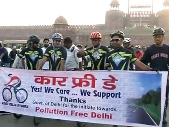 Video : दिल्ली में दशहरे के दिन कार-फ्री डे, साइकिल रैली का आयोजन