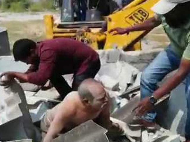With 60-Year-Old Still Inside, Authorities Demolished His Home