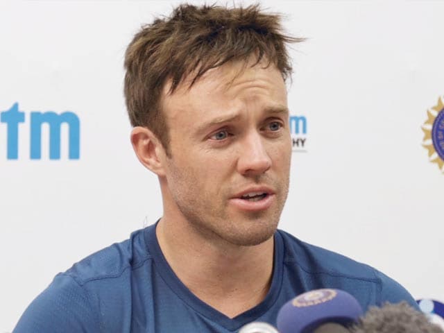 Video : AB de Villiers Lauds Team Spirit After South Africa Rout India
