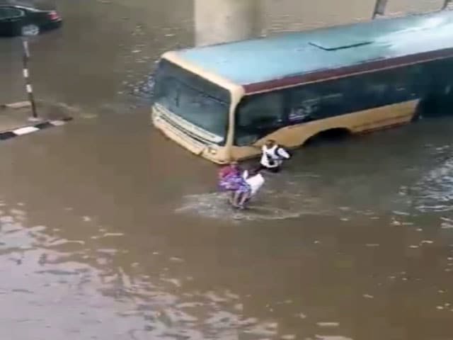 Video : Chennai Hero Rescues Elderly Woman in Flooded Subway in Video Gone Viral