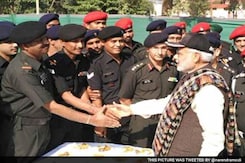 PM Narendra Modi Celebrates Diwali With Soldiers PM Narendra Modi Celebrates Diwali With Soldiers