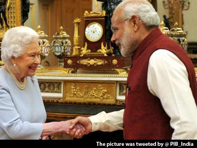 PM Modi at Buckingham Palace for Lunch With the Queen