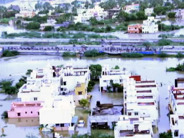 Video : 3,000 People Marooned in Flooded Chennai: A Bird's Eye View