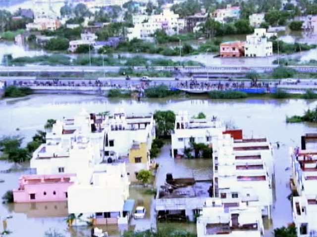 3,000 People Marooned in Flooded Chennai: A Bird's Eye View