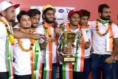 Indian Junior Hockey Team Returns Home After Winning Asia Cup Indian Junior Hockey Team Returns Home After Winning Asia Cup