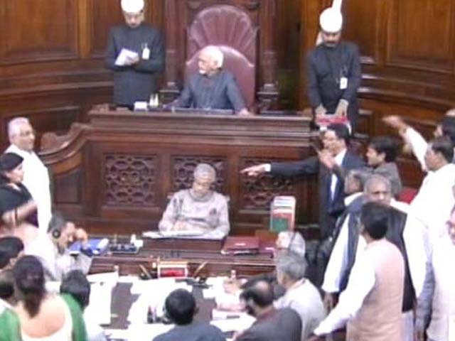 Opposition Disrupts Rajya Sabha Over VK Singh's Dog Remark, RSS Chief