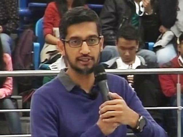 Video : Google CEO Sundar Pichai at Delhi University