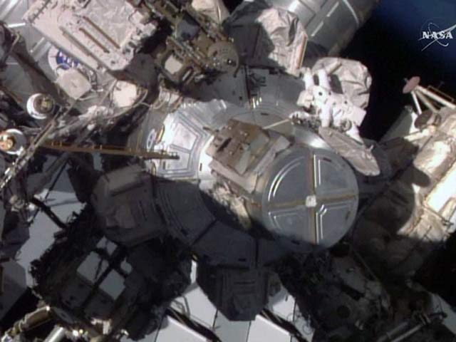 Two Whacks is all it Took for Spacewalk Repair