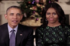 Barack Obama, Michelle Send Festive Cheer To Americans Barack Obama, Michelle Send Festive Cheer To Americans