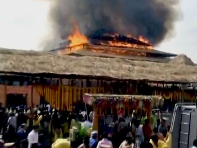 Video : Fire Breaks Out At K Chandrasekhar Rao's 7-Crore 'Yagna'