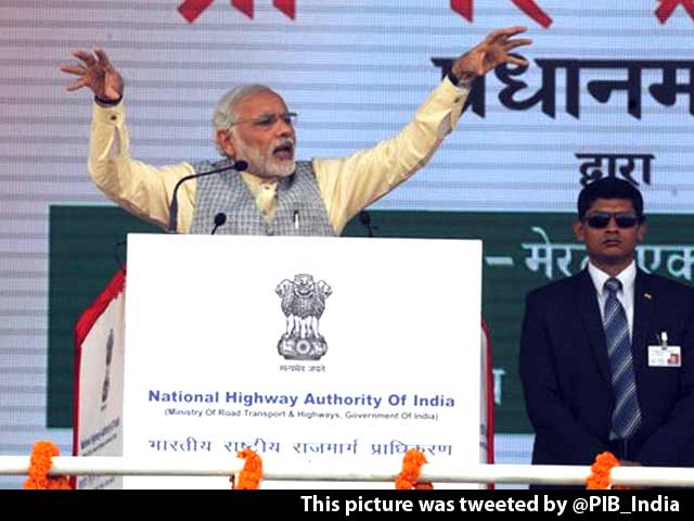 पीएम मोदी ने दिल्ली-मेरठ हाइवे का शिलान्यास किया