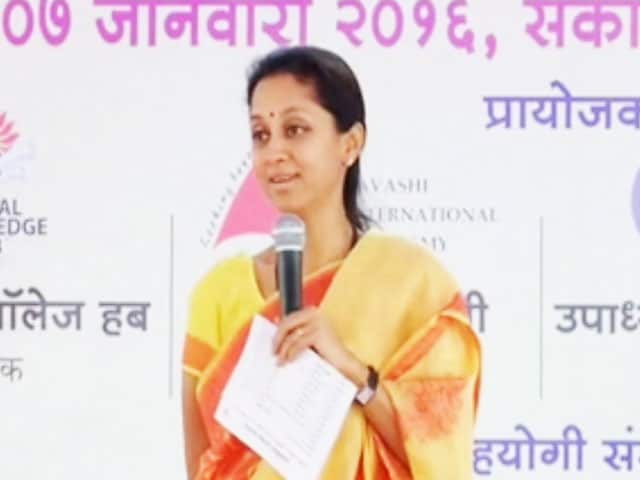 Video : We Talk Saris In Parliament: Supriya Sule's Joke May Crash
