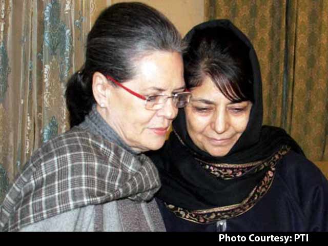 Sonia Gandhi's Meeting With Mehbooba Mufti Fuels Suspense In Srinagar
