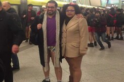 Berliners Strip Down For 'No Pants Subway Ride' Berliners Strip Down For 'No Pants Subway Ride'
