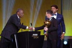 Lionel Messi Wins Ballon D'Or Trophy for Record Fifth Time Lionel Messi Wins Ballon D'Or Trophy for Record Fifth Time