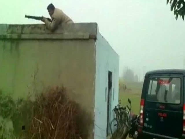 Video : Gang Of Robbers Surrounded In Dramatic Chase By Cops Near Delhi