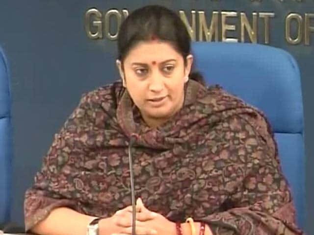 Video : This Was Not A Caste Battle, Says Minister Smriti Irani On Hyderabad Student Suicide
