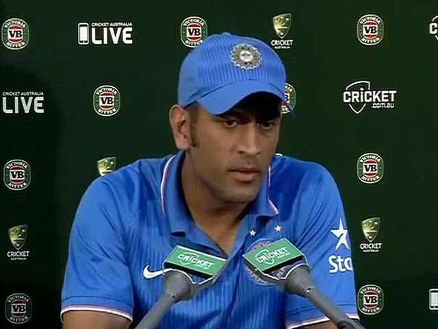Disappointed MS Dhoni Blames Himself for Canberra Heartbreak