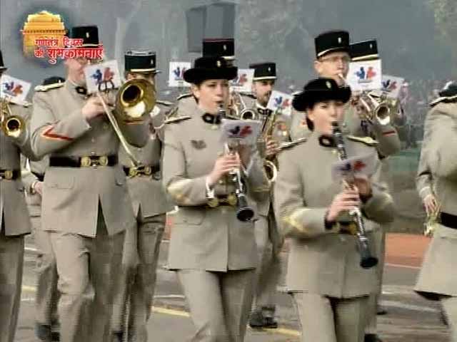 Video : French Soldiers March On Rajpath For the First Time