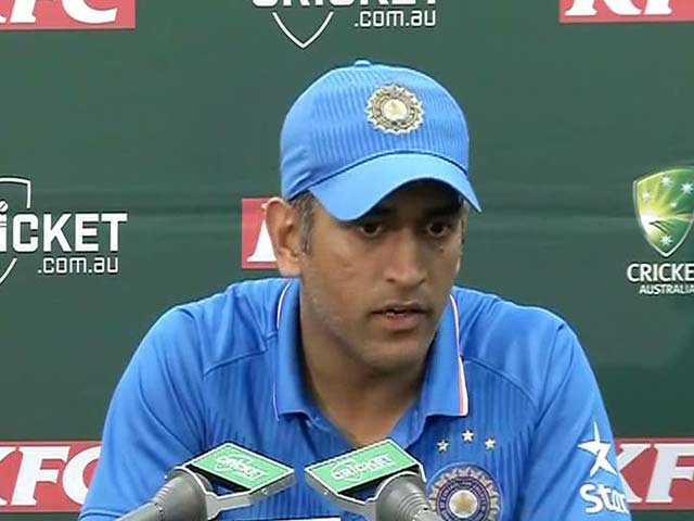 Video : Extra Credit to Bowlers For Australia Series Sweep: MS Dhoni