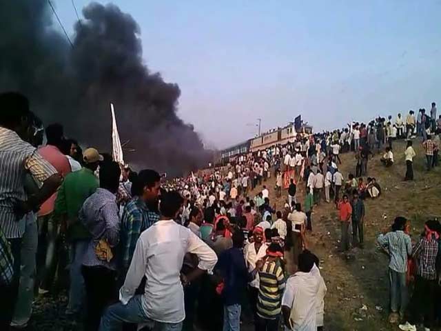 Video : Violent Quota Protests In Andhra Pradesh, Train Coaches Set On Fire