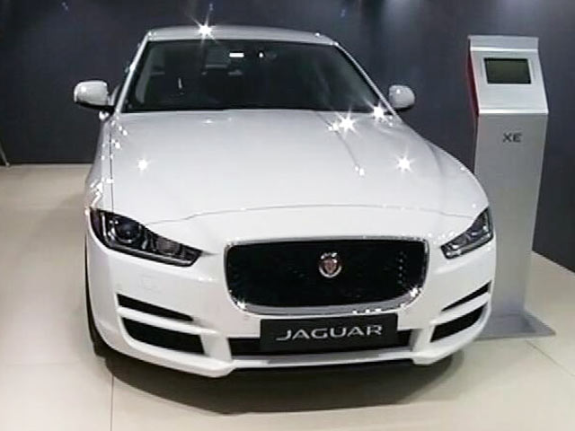 ऑटो एक्स्पो 2016: जागुआर के स्टाल पर एक्सई