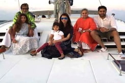 Bachchans' Ring in Junior B's Birthday in Maldives Bachchans' Ring in Junior B's Birthday in Maldives