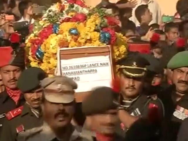 हनुमंतप्पा का पूरे राजकीय सम्मान के साथ अंतिम संस्कार संपन्न