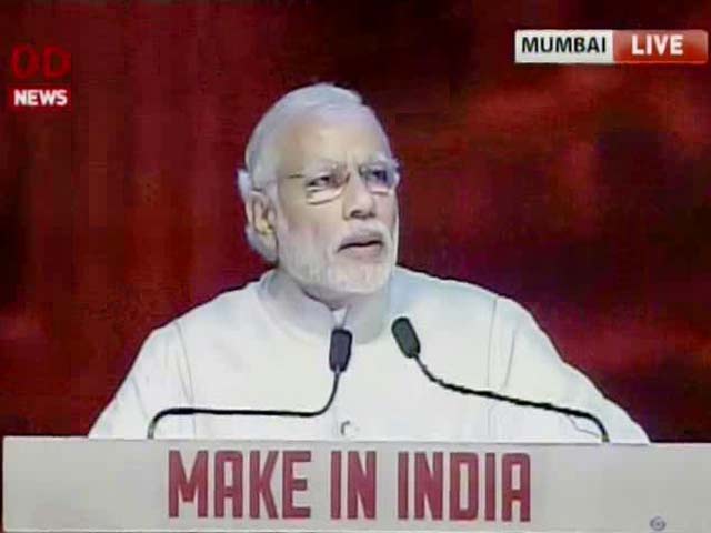 Video : We Want Manufacturing to be 25% of Our GDP: PM Modi at Make In India