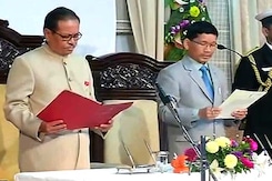 Kalikho Pul Takes Oath As Arunachal Pradesh Chief Minister Kalikho Pul Takes Oath As Arunachal Pradesh Chief Minister