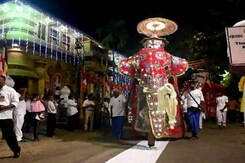 Elephants, Dancers Perform at Sri Lanka Buddhist Parade Elephants, Dancers Perform at Sri Lanka Buddhist Parade