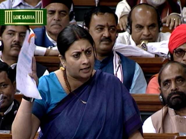 'My Name Is Smriti Irani', Says Minister in Emotional Speech in Parliament