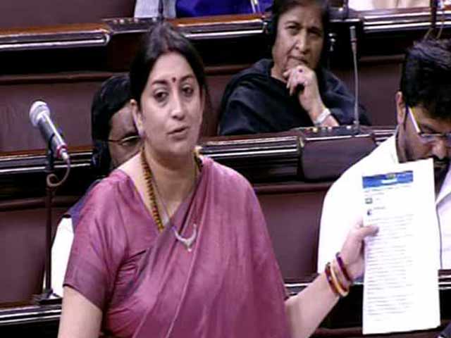 Smriti Irani Quotes From Rohith Vemula's Facebook Post In Rajya Sabha