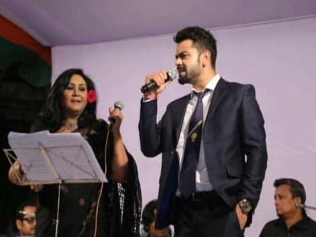 Video : Virat Kohli Displays His Singing Skills in Dhaka