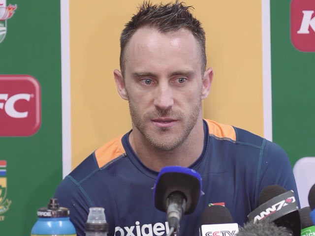 Video : Faf Du Plessis Wants SA to Take Aussies Head on Ahead of World T20