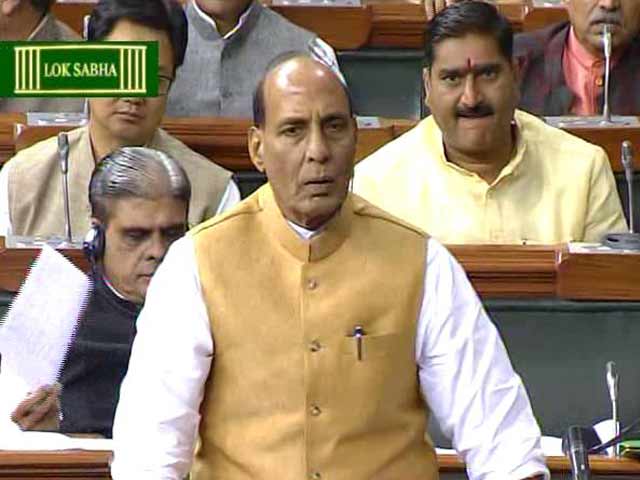 'There Should Be No Politics Over Terror,' Says Rajnath Singh In Parliament