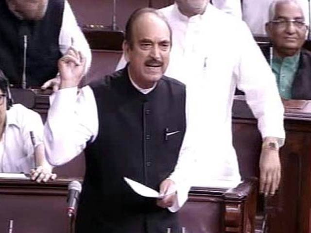 Video : Offering CD To Parliament, Ghulam Nabi Azad Denies Comparing RSS To ISIS