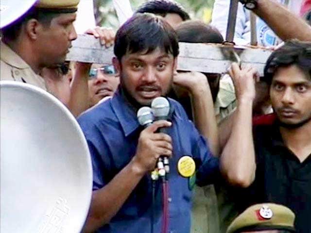Video : Kanhaiya Kumar Leads Protest March Demanding Release Of 2 JNU Students