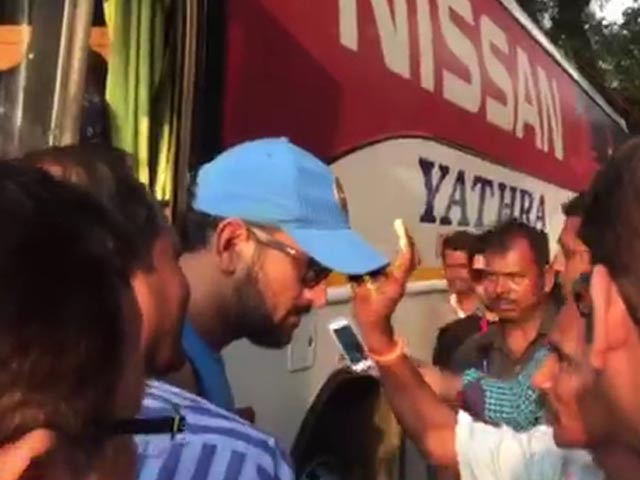 MS Dhoni Plays Holi With Fans Ahead of India vs Bangladesh Match