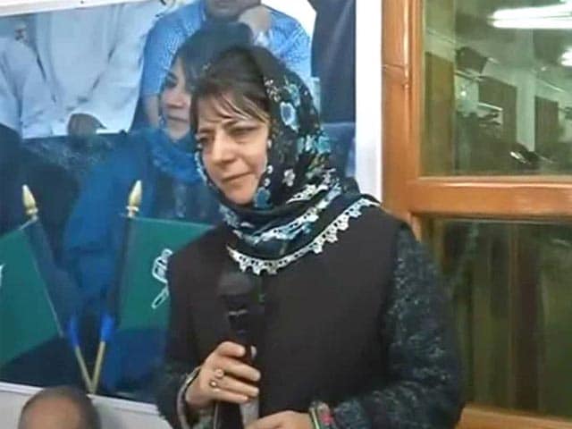 Video : Mehbooba Mufti Declared Jammu And Kashmir Chief Minister Candidate