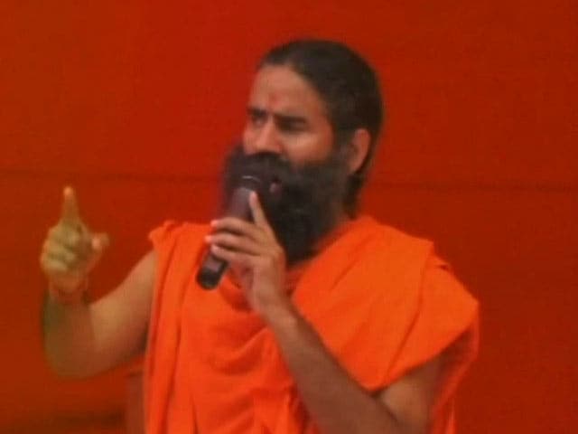 Video : Lobbying For 'Bharat Mata Ki Jai', Yoga Guru Ramdev Talks Of Beheading