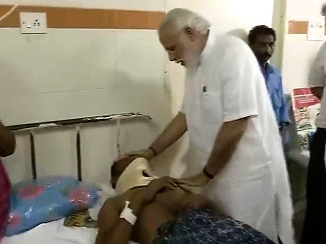 PM Modi Visits Injured In Kollam, Where Temple Fire Left 106 Dead