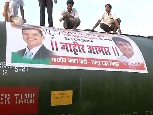 Water Train Arrives In Latur To Cheers - And Competing Claims Of Credit