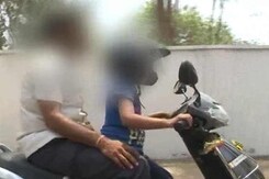 Caught On Camera: 7-Year-Old Drives Scooter On Busy Hyderabad Road Caught On Camera: 7-Year-Old Drives Scooter On Busy Hyderabad Road