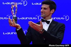 Novak Djokovic Thanks His Support Staff At Laureus Sports Awards Novak Djokovic Thanks His Support Staff At Laureus Sports Awards